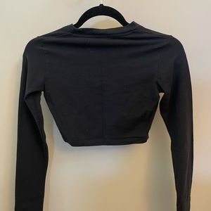 Adidas long sleeve crop top